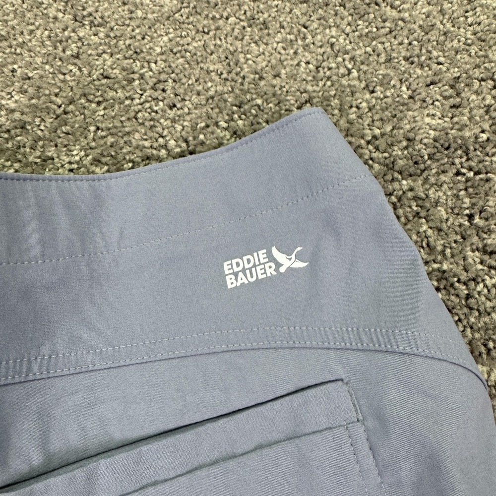 Eddie Bauer Pants Womens 12 Blue Horizon Ankle Nylon Stretch Travel Outdoor - Picture 7 of 9
